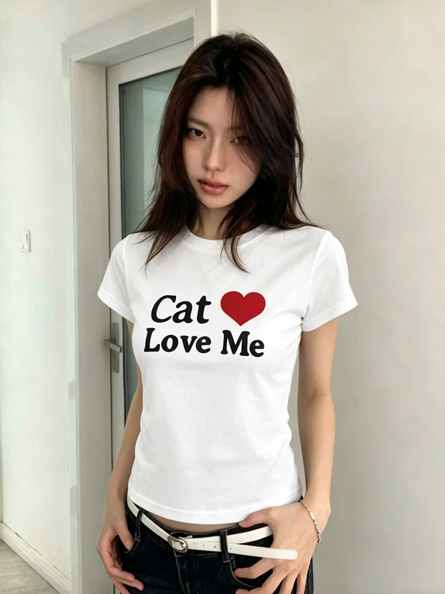 1 1 순면 일반 섹션 긍정적 인 어깨 반팔 높은 탄력성 새로운 여름 몸매 가꾸기 슬림해 보이는 외국 가스 맨위 상세 이미지 3