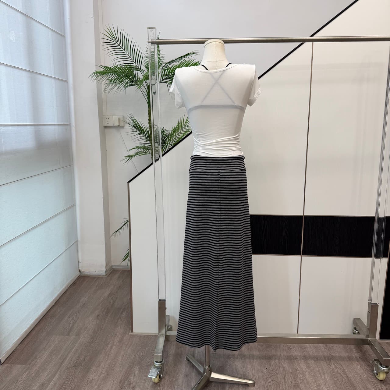 via del sol 핏 스타일 왕 복숭아 심장 고리 긍정적 인 어깨 반팔 티셔츠 여성 몸매 가꾸기 순수한 욕망 핫걸 슬림해 보이는 맨위 이미지 5