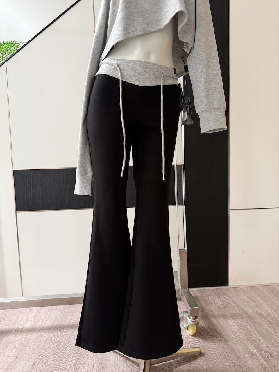 momosherothin 게으른 일상 자기 접촉 daily 선 사계절 긴팔 t& 중간 소매 t& 모델 작업자 바지 상세 이미지 9
