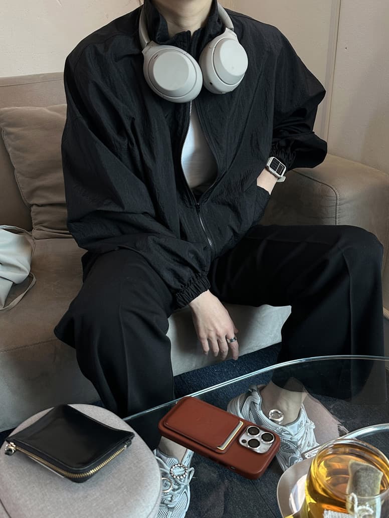 캐주얼 바람 품격 폴로 칼라 긴팔 재킷 짧은 외투 한국 스타일 chic 빛 요리 한 패션 루즈핏 여성 이미지 4