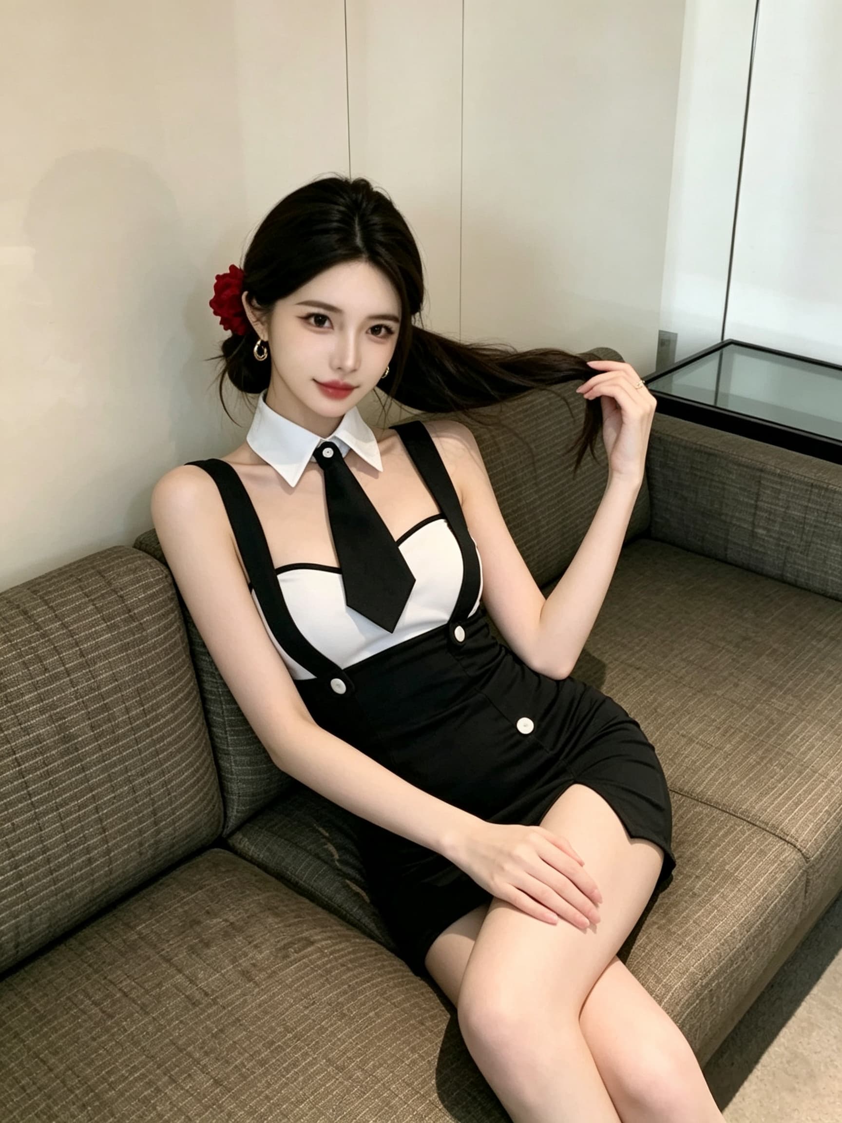 실사 패션 멜빵 몸매 가꾸기 타이트 스커트 섹시함 튜브탑 여성 드레스 상세 이미지 1