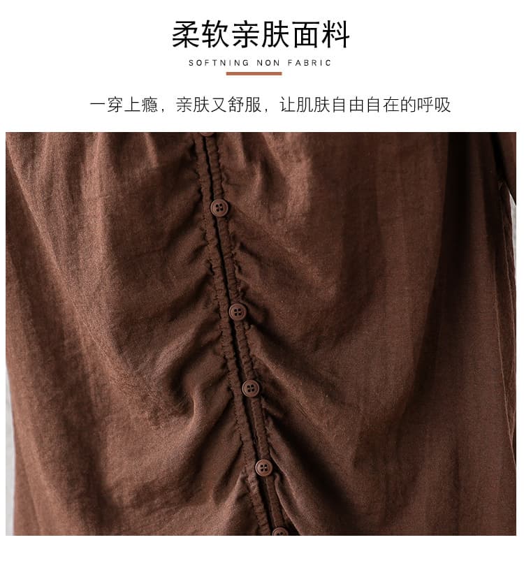 빅 사이즈 여성 의류 켜기 v 언더 v 숨기기 고기 디스플레이 비율 여름 마 센스 마이크로 거품 소매 긍정적 인 어깨 반팔 작은 셔츠 상세 이미지 5