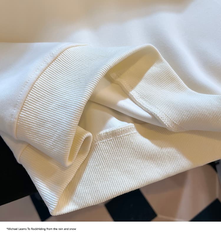 실사 2026 가을 새로운 POLO 칼라 페이크 레이어드 작은 청신 문예 팬 루즈핏 패션 디자인 센스 후드티 여성 상세 이미지 35