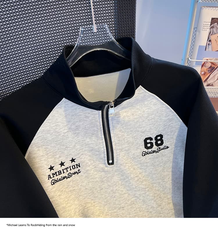 실사 2026 가을 새로운 POLO 칼라 작은 청신 문예 팬 다용도 루즈핏 패션 자수 디자인 센스 후드티 상세 이미지 29