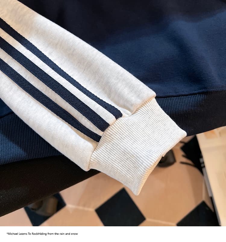 실사 2026 가을 새로운 POLO 칼라 작은 청신 문예 팬 다용도 루즈핏 패션 자수 디자인 센스 후드티 상세 이미지 32