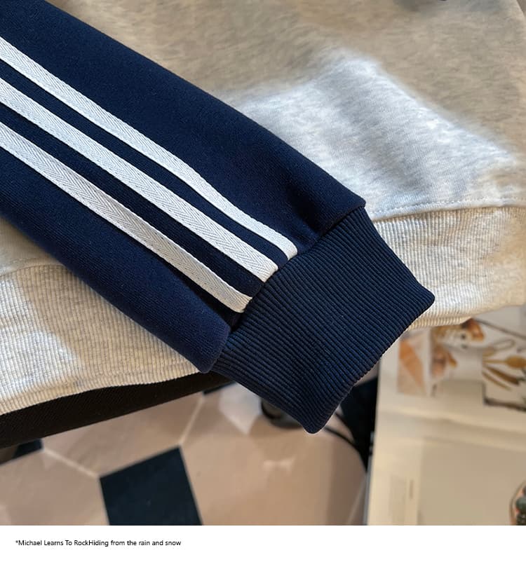 실사 2026 가을 새로운 POLO 칼라 작은 청신 문예 팬 다용도 루즈핏 패션 자수 디자인 센스 후드티 상세 이미지 38