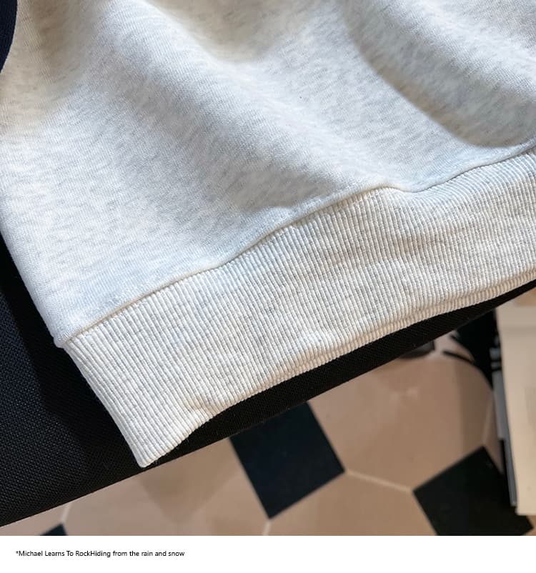 실사 2026 가을 새로운 POLO 칼라 작은 청신 문예 팬 다용도 루즈핏 패션 자수 디자인 센스 후드티 상세 이미지 39