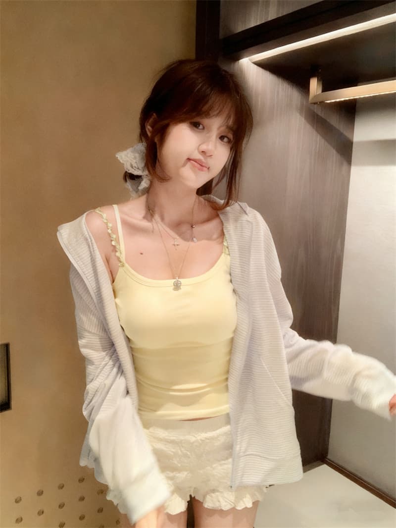 사람들 면 순수한 욕망 바람 꽃 더블 어깨끈 캐미솔 고정 컵 원피스 닦아내 라. 가슴 안쪽 가져 가라. 수 있습니다. 외출용 아름다움 뒤로 상세 이미지 45