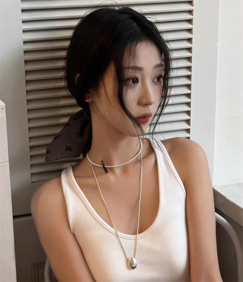 2026 여름 새로운 패션 프랑스식 단어 나비 뒤로 캐미솔 몸매 가꾸기 슬림해 보이는 원피스 벨트 가슴 패드 상세 이미지 17