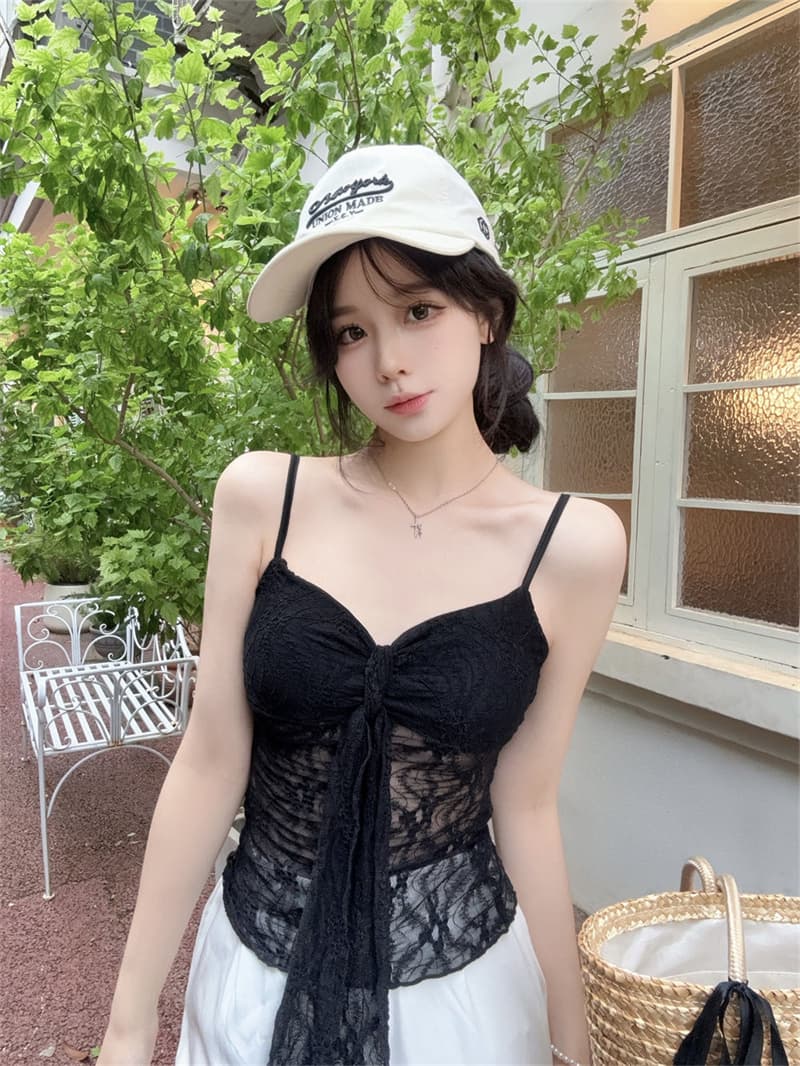 실사 감소되지 않음 달콤함 레이스 아름다움 뒤로 캐미솔 여름 몸매 가꾸기 패션 다용도 나만의 것을 가져와 라. 가슴 패드 언더 코트 상세 이미지 27