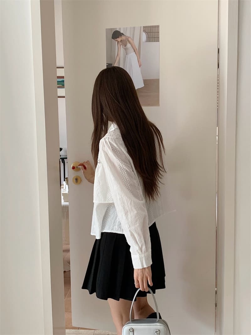 여름 새로운 작은 대중 일본식 패치워크 셔츠 마이크로 ~을 통해 디자인 센스 패션 자수 캐주얼 다용도 반팔 맨위 여성 상세 이미지 9