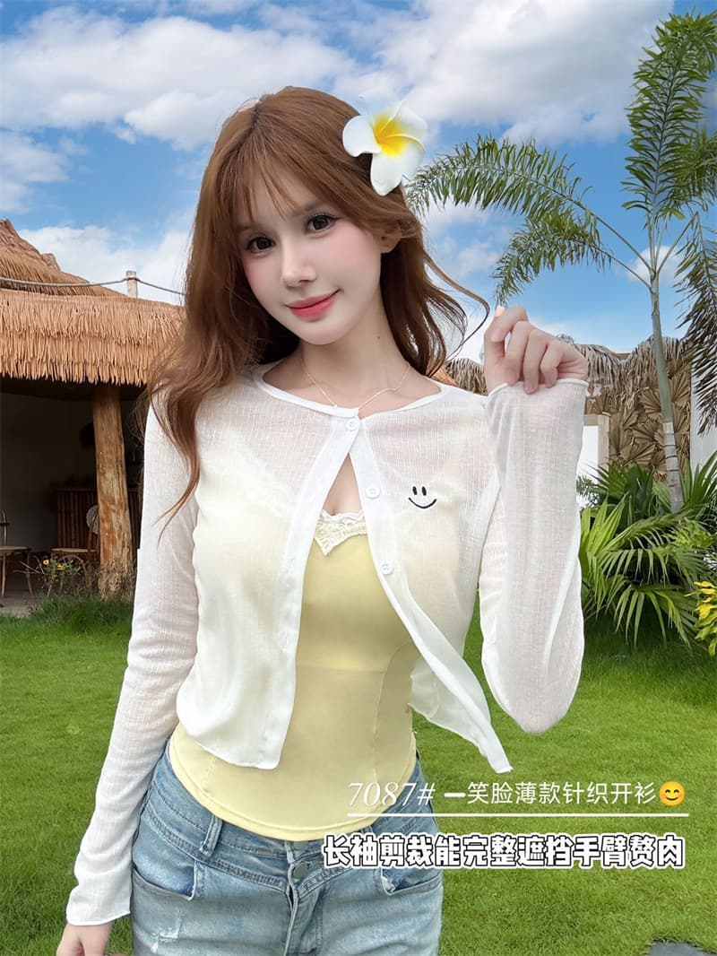 힘 공장 순수한 욕망 얇은 스타일 2026 년 이른 가을 새로운 패션 착용 가져 가라. 오픈 가디건 외부 가져 가라. 얇고 가벼운 재킷 에어컨 셔츠 상세 이미지 12