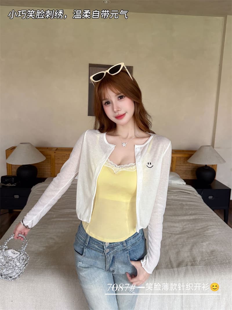 힘 공장 순수한 욕망 얇은 스타일 2026 년 이른 가을 새로운 패션 착용 가져 가라. 오픈 가디건 외부 가져 가라. 얇고 가벼운 재킷 에어컨 셔츠 상세 이미지 18
