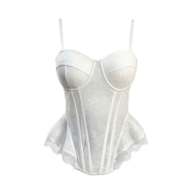 힘 공장 폭발 레이스 스트랩 생선뼈 코르셋 패션 섹시함 캐미솔 벨트 가슴 패드 핫걸 맨위 여성 상세 이미지 22