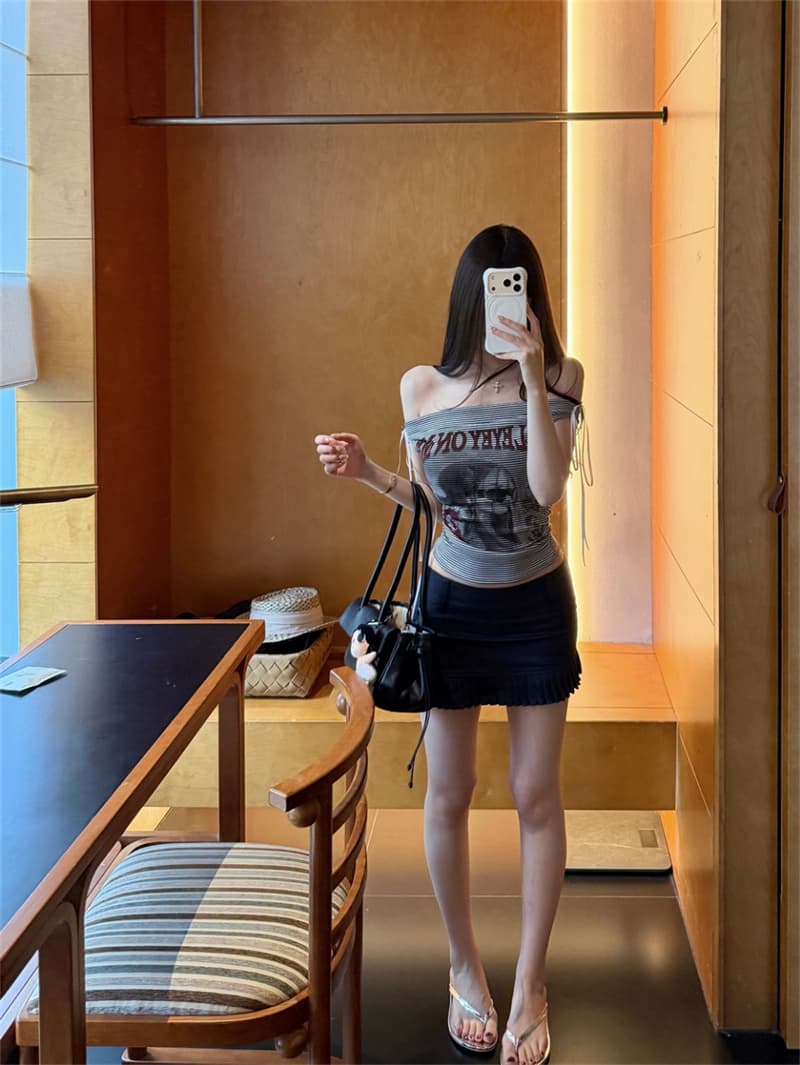 사람들 면 260 그램 벨트 가슴 패드 프린트 조끼 슬립 티셔츠 여름 몸매 가꾸기 슬림해 보이는 섹시함 순수한 욕망 표지 고기 맨위 상세 이미지 24
