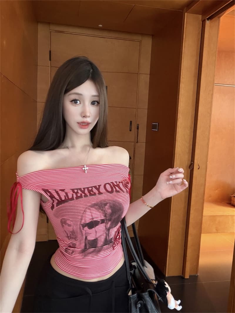 사람들 면 260 그램 벨트 가슴 패드 프린트 조끼 슬립 티셔츠 여름 몸매 가꾸기 슬림해 보이는 섹시함 순수한 욕망 표지 고기 맨위 상세 이미지 25