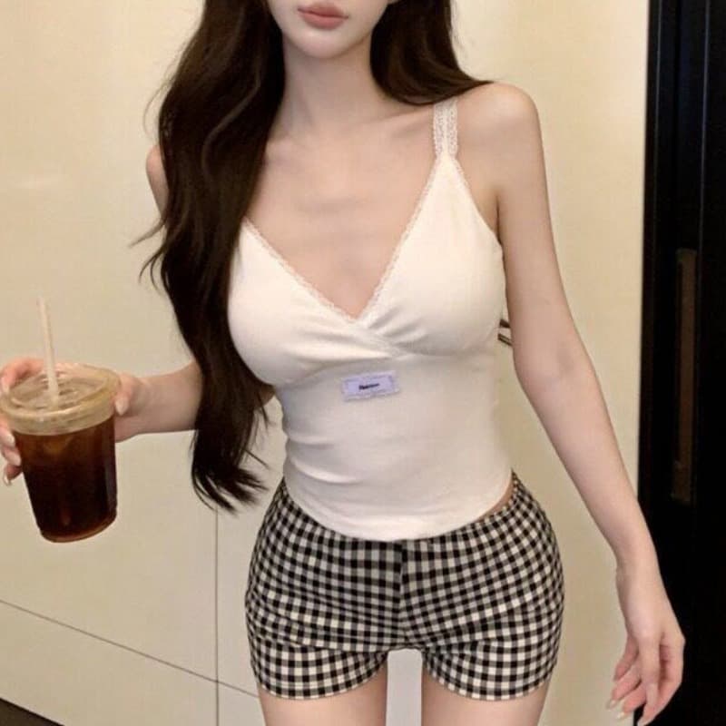 레이스 레이스 작은 슬링 조끼 여성 여름 나만의 것을 가져와 라. 가슴 패드 외출용 아름다움 뒤로 표지 대리인 우유 인사이드 가져 가라. 민소매 맨위