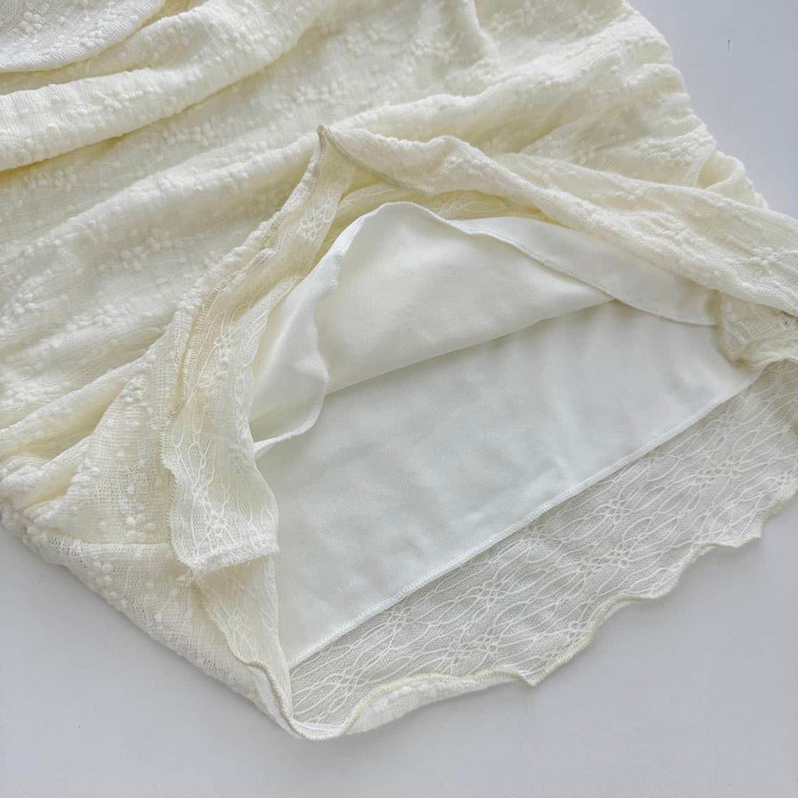 ptonumi 발레 연습 객실 베이비 칼라 허리 수축 주름 반팔 티셔츠 여성 Xiamu 귀 쇼트 스타일 맨위 상세 이미지 11