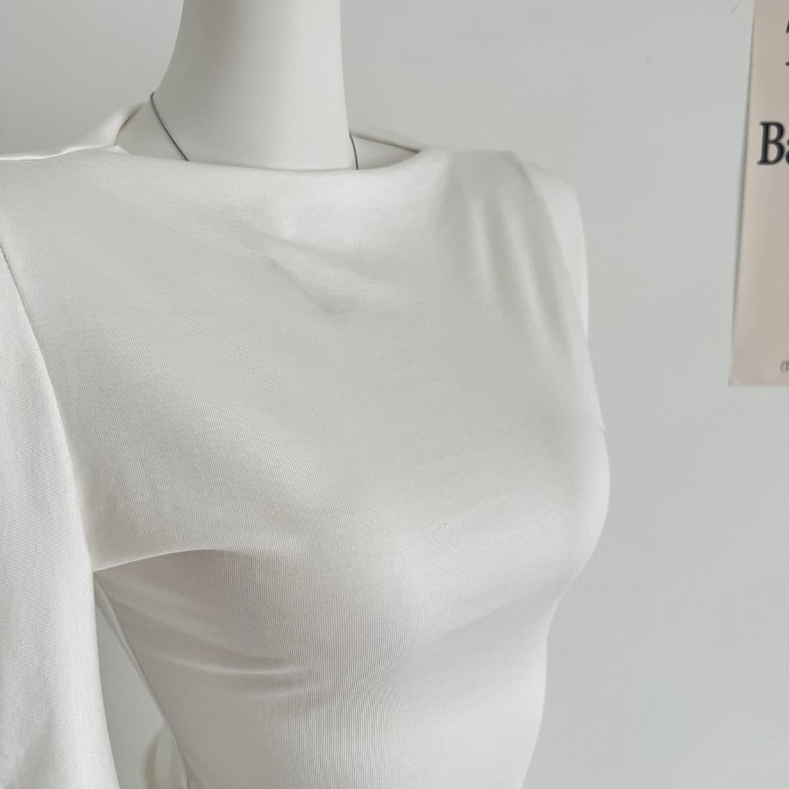 고기 마침 한여름 똑똑한 여름 프랑스식 작은 대중 디자인 센스 몸매 가꾸기 연령 감소 화이트 맨위 여성 고급 센스 반팔 상세 이미지 5