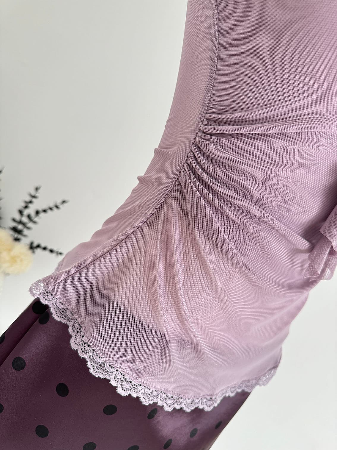 mejiu 꿀 나인 조용한 라임 연기 봄 순수한 욕망 보라색 행침 목 슬립 여성 여름 디자인 센스 핫걸 민소매 맨위 상세 이미지 43