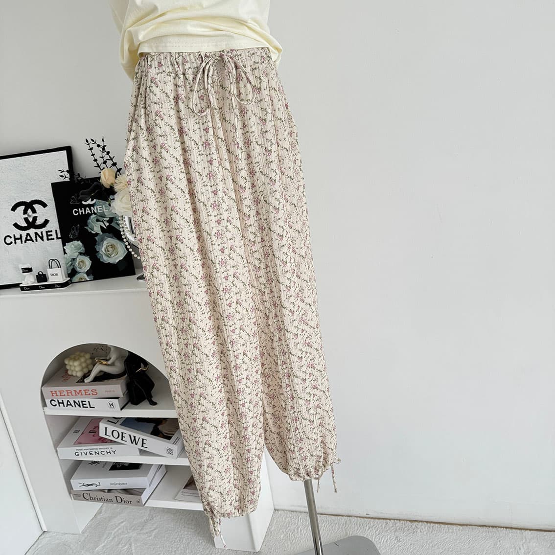 ashenonline ilovepoppies 오리지널 둘 색상 프린트 반팔 하트 강아지 레트로 워싱 티셔츠 상세 이미지 11