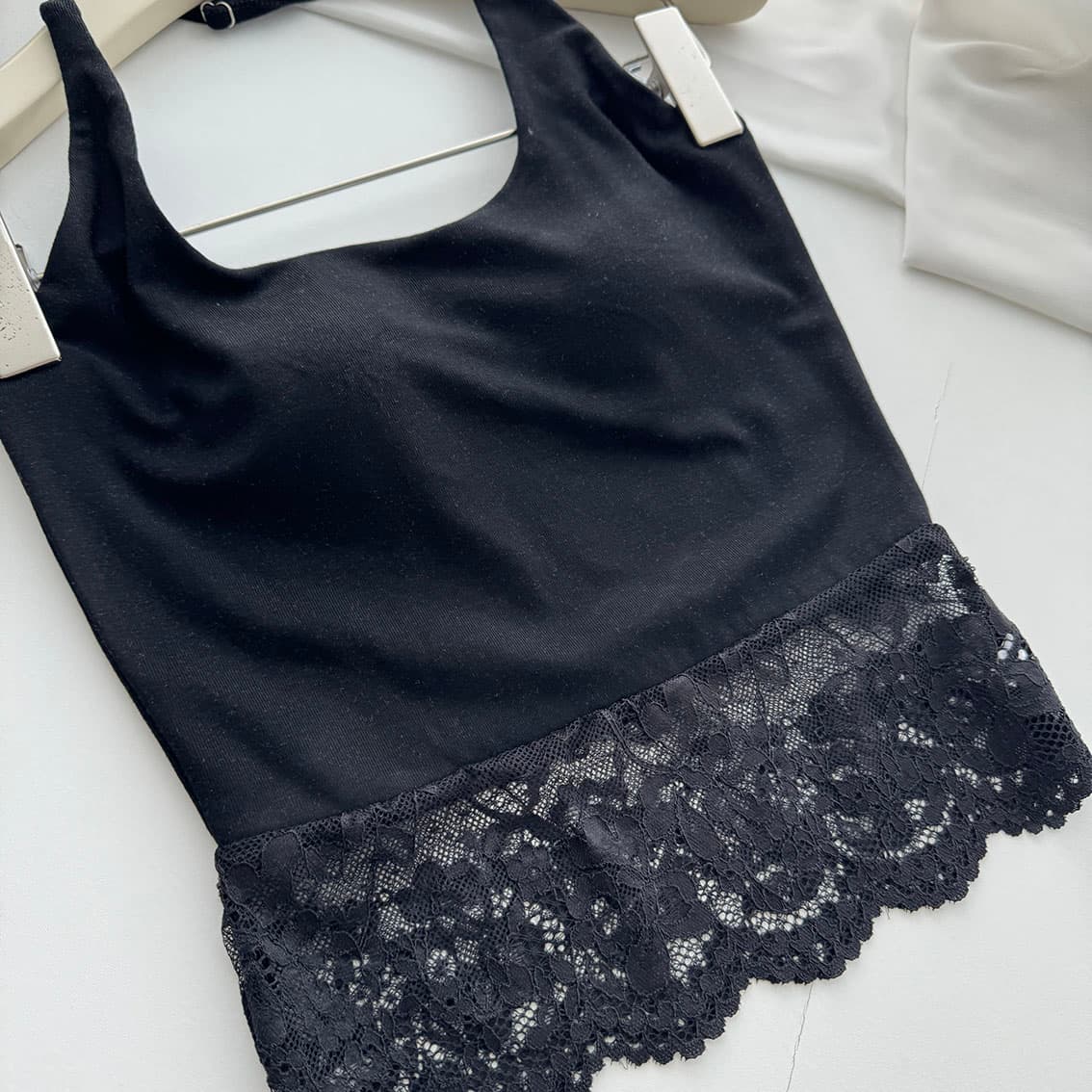jmshop 바람둥이 느슨함 부서 주간 실크 양모 긴팔 티셔츠 레이스 레이스 행침 목 슬립 캐주얼 바지 세트 상세 이미지 32