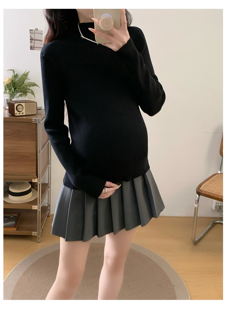 실사 임산부 드레스 가을 의상 2026 새로운 루즈핏 미니멀리즘 캐주얼 조끼 스커트 만나는 봄 가을 투피스 세트 상세 이미지 23