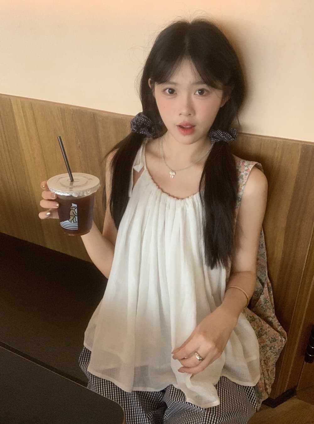 실사 한 부서 여름 화이트 요정 요정 스트랩 슬립 부드러운 찹쌀 달콤함 소녀 민소매 맨위 여성 상세 이미지 8