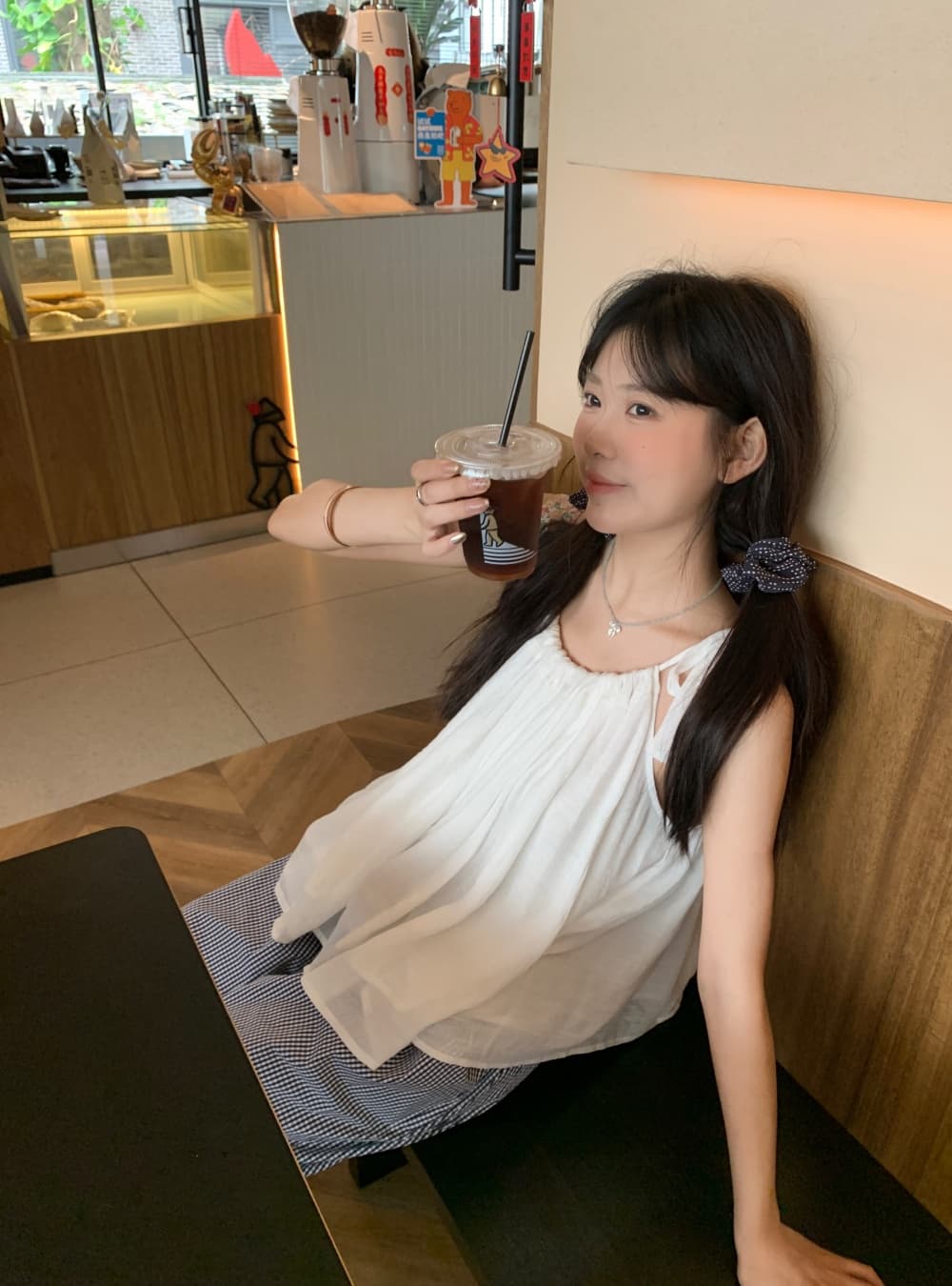 실사 한 부서 여름 화이트 요정 요정 스트랩 슬립 부드러운 찹쌀 달콤함 소녀 민소매 맨위 여성 상세 이미지 9