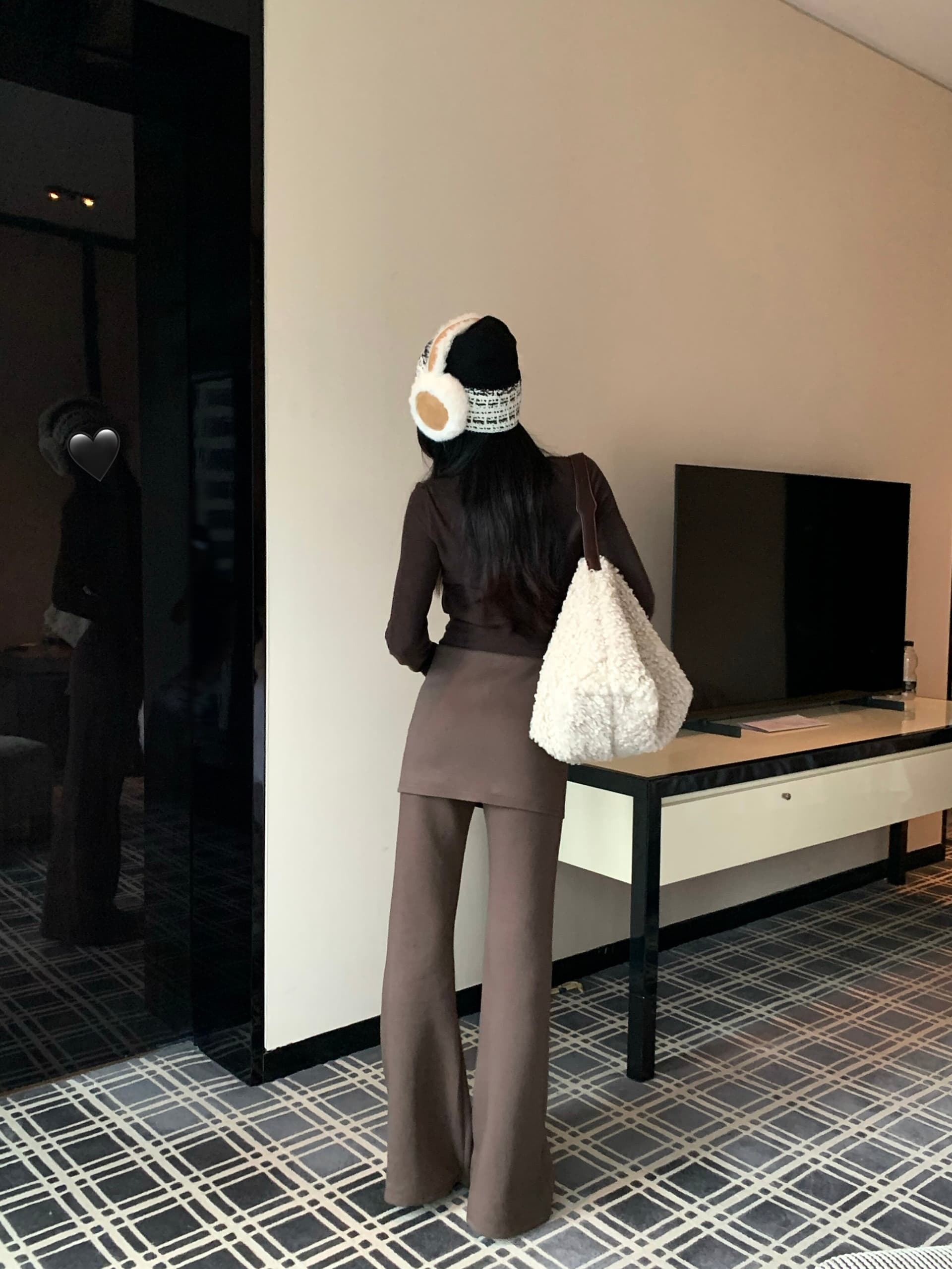 빈 가스 층 작은 대중 Chic 랩스커트팬츠 바지 아이들 새로운 하이웨이스트 나팔 바지 바닥 청소 와이드 레그 팬츠 상세 이미지 5