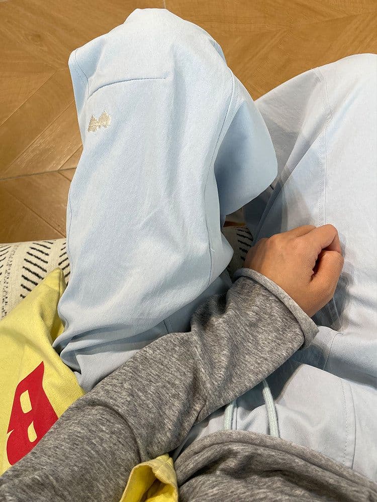 자수 넓은 다리 속도 건조한 워크웨어 팬츠 여성 여름 스트레이트 루즈핏 슬림해 보이는 캐주얼 운동 바지 상세 이미지 11