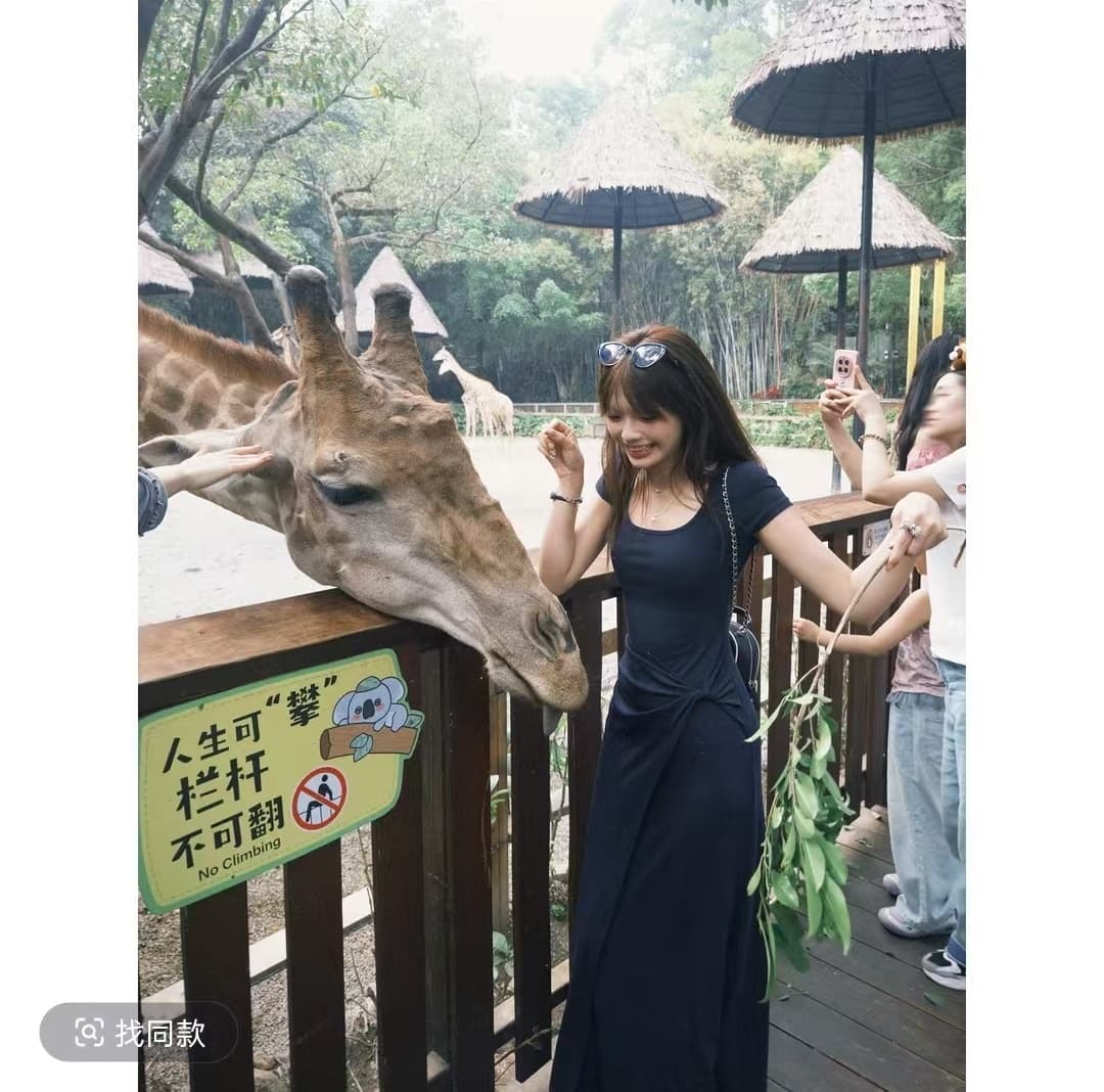 작은 아이들 봄 여름 품격 디자인 센스 드레스 슬림해 보이는 비틀림 디자인 상세 이미지 1