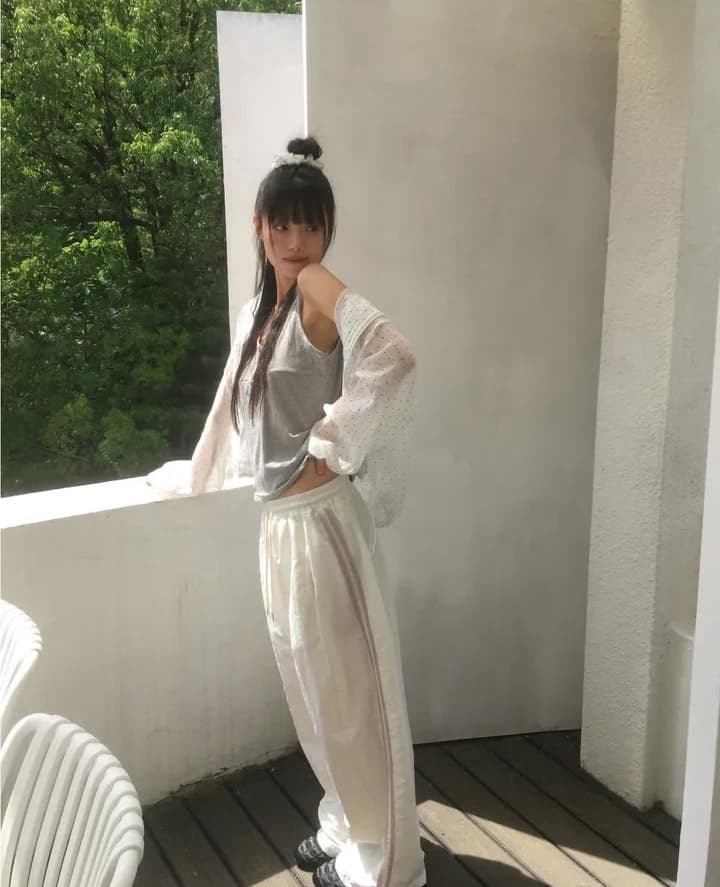 여름 루즈핏 도트 무늬 캐주얼 다용도 나일론 후드 지퍼 방풍 재킷 상세 이미지 10