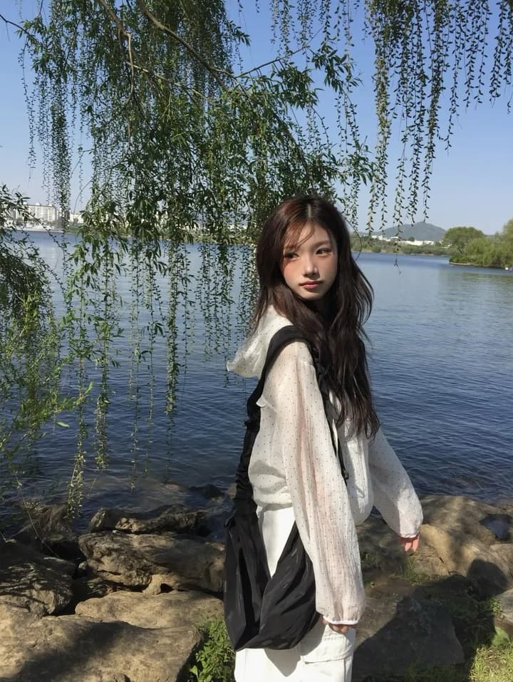 여름 루즈핏 도트 무늬 캐주얼 다용도 후드 지퍼 자외선 차단 셔츠 재킷 상세 이미지 18