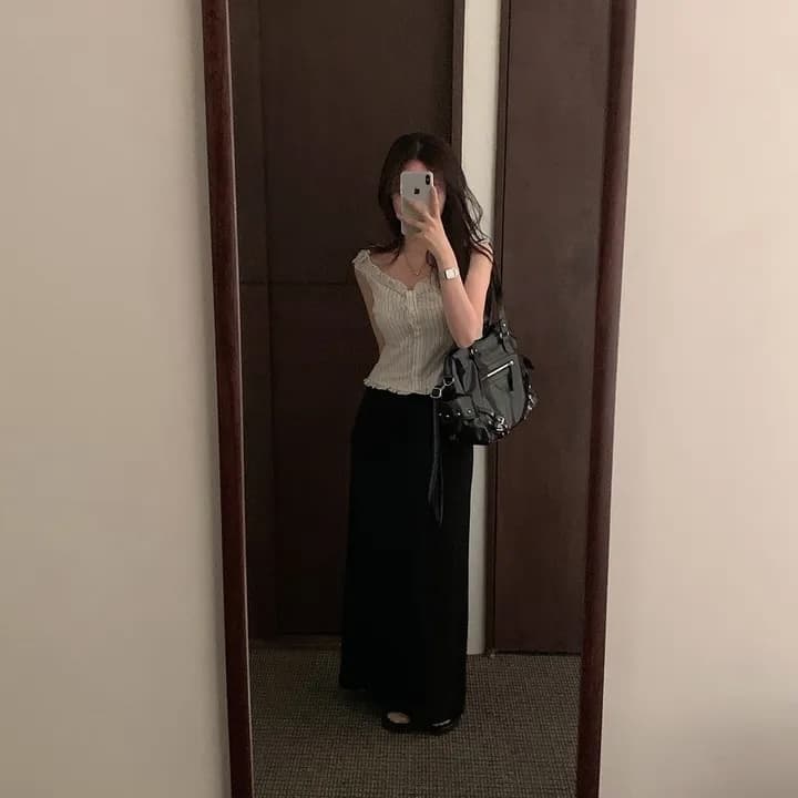 여름 섹시함 Pleat 측면 상쾌 블루 스트라이프 수 있습니다. 오프숄더 둘 착용 셔츠 상세 이미지 53