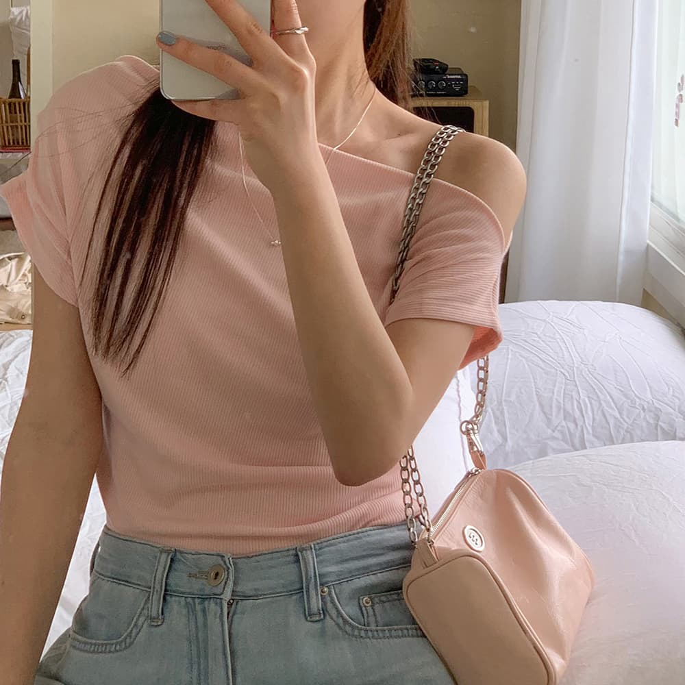 여름 오프숄더 반팔 티셔츠 상세 이미지 34