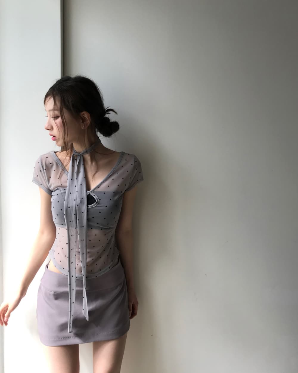 섹시함 몸매 가꾸기 타이트 스커트 미니 스커트 반신 스커트 치마바지 이미지 4