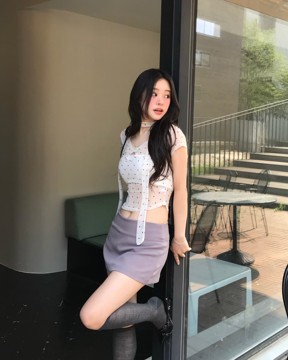 섹시함 몸매 가꾸기 타이트 스커트 미니 스커트 반신 스커트 치마바지 상세 이미지 16