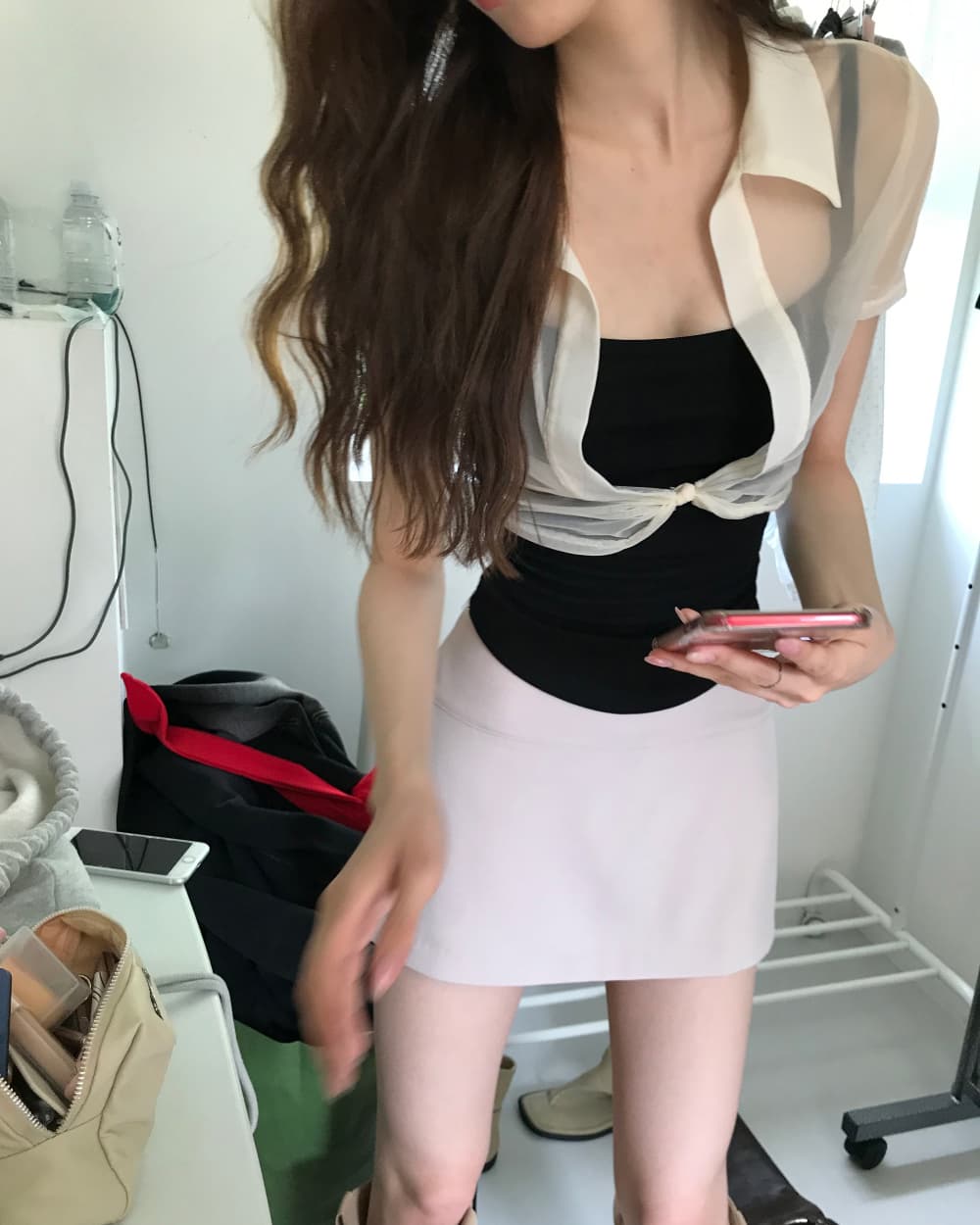 섹시함 몸매 가꾸기 타이트 스커트 미니 스커트 반신 스커트 치마바지 상세 이미지 60