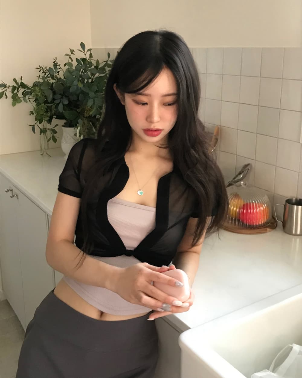섹시함 몸매 가꾸기 타이트 스커트 미니 스커트 반신 스커트 치마바지 상세 이미지 74