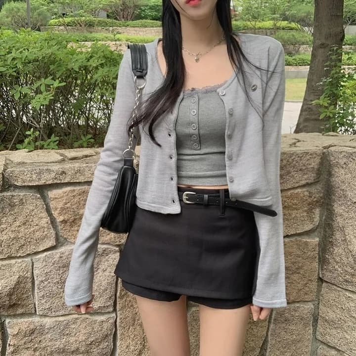 하이웨이스트 안전 바지 반바지 치마바지 경기 벨트 상세 이미지 13