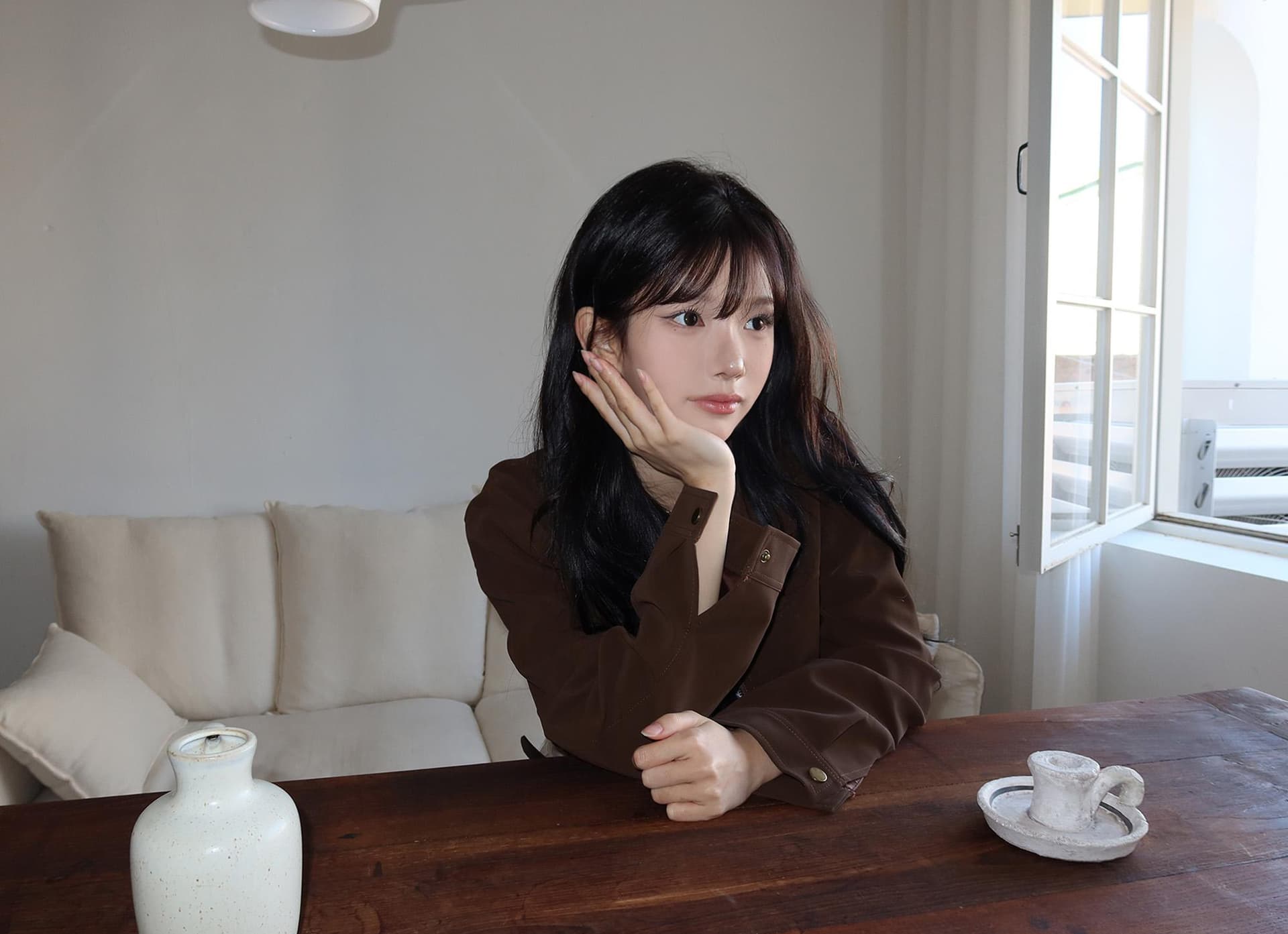 프랑스식 레트로 품격 폴로 칼라 재킷 맨위 출퇴근 다용도 가을 새로운 짧은 외투 상세 이미지 7