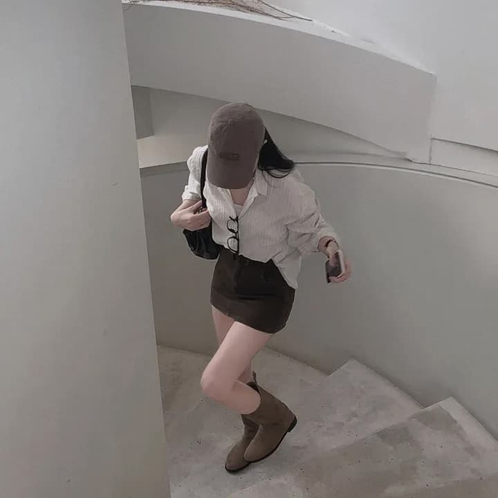 이른 가을 다용도 루즈핏 스트라이프 긴팔 셔츠 맨위 상세 이미지 18