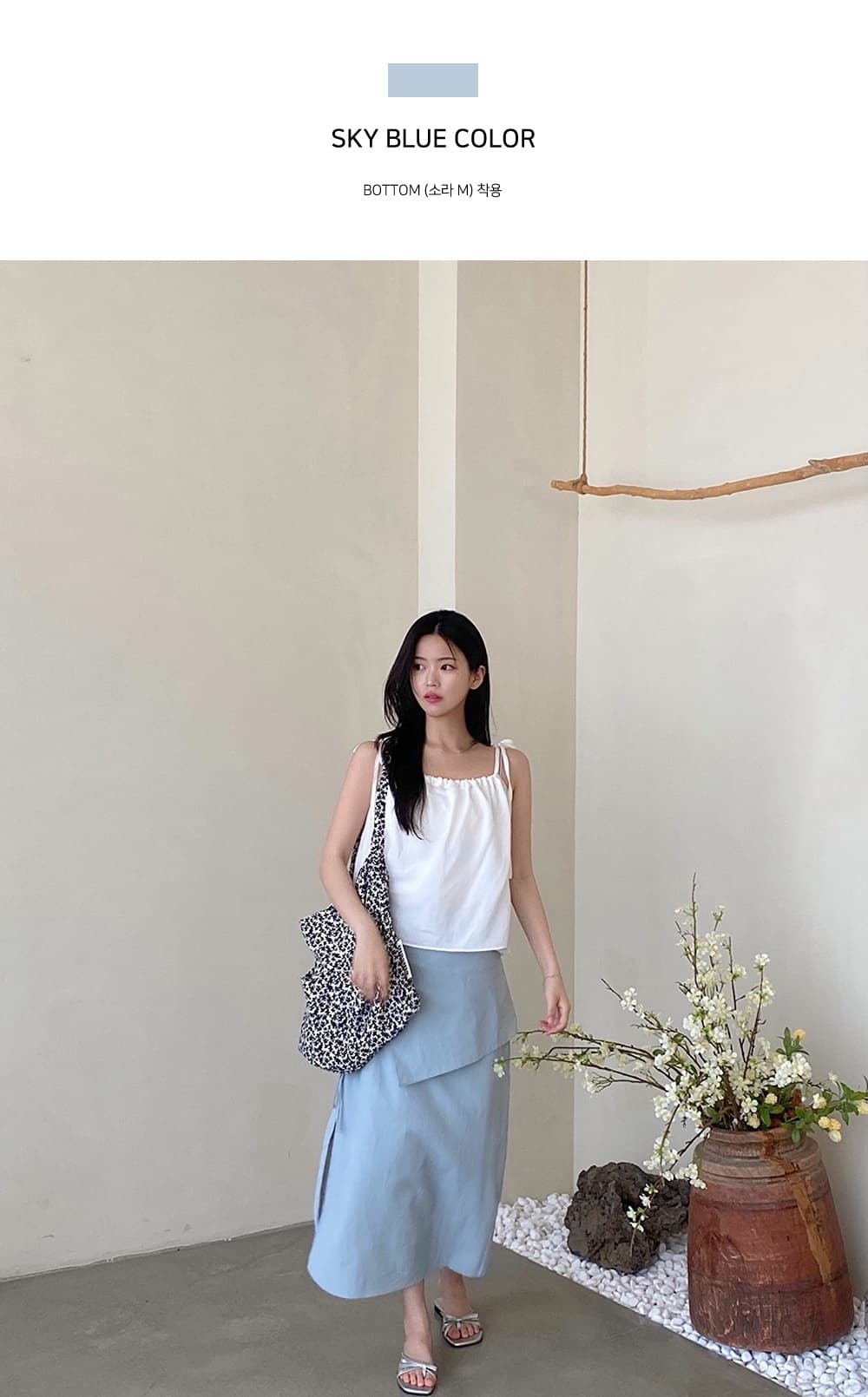 이른 가을 새로운 다용도 끈 트임 반신 스커트 상세 이미지 48