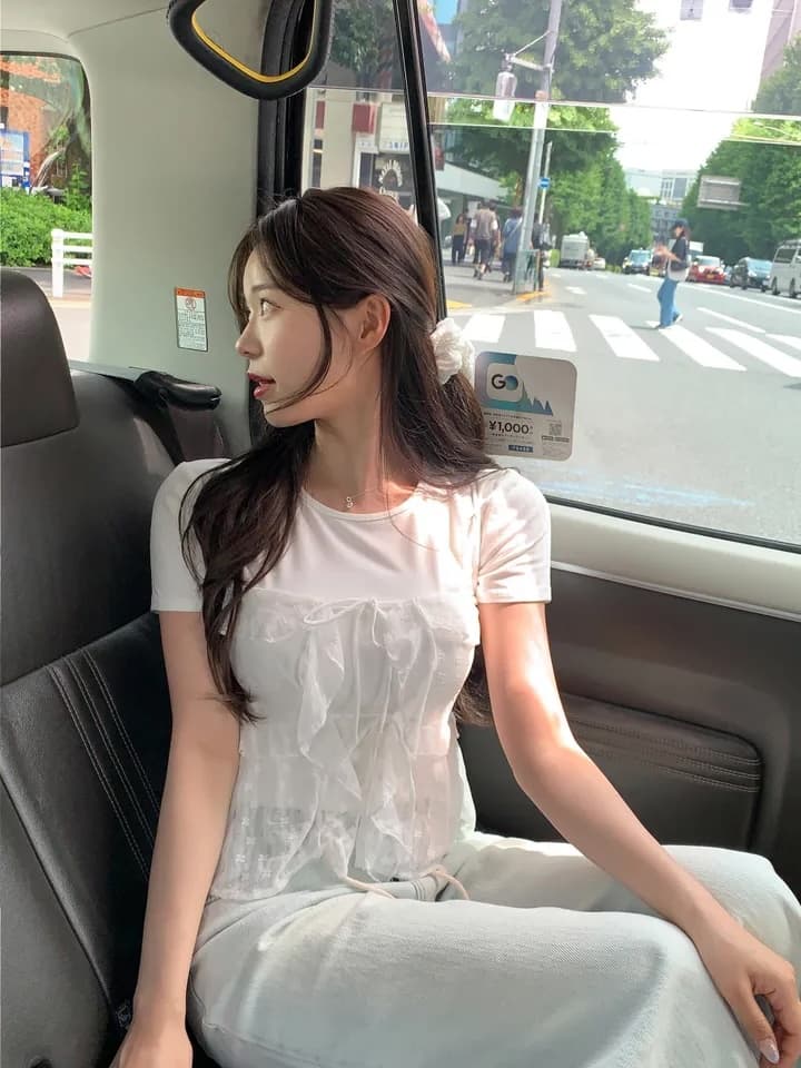 여름 새로운 프랑스식 레이스 스택 착용 캐미솔 상세 이미지 11