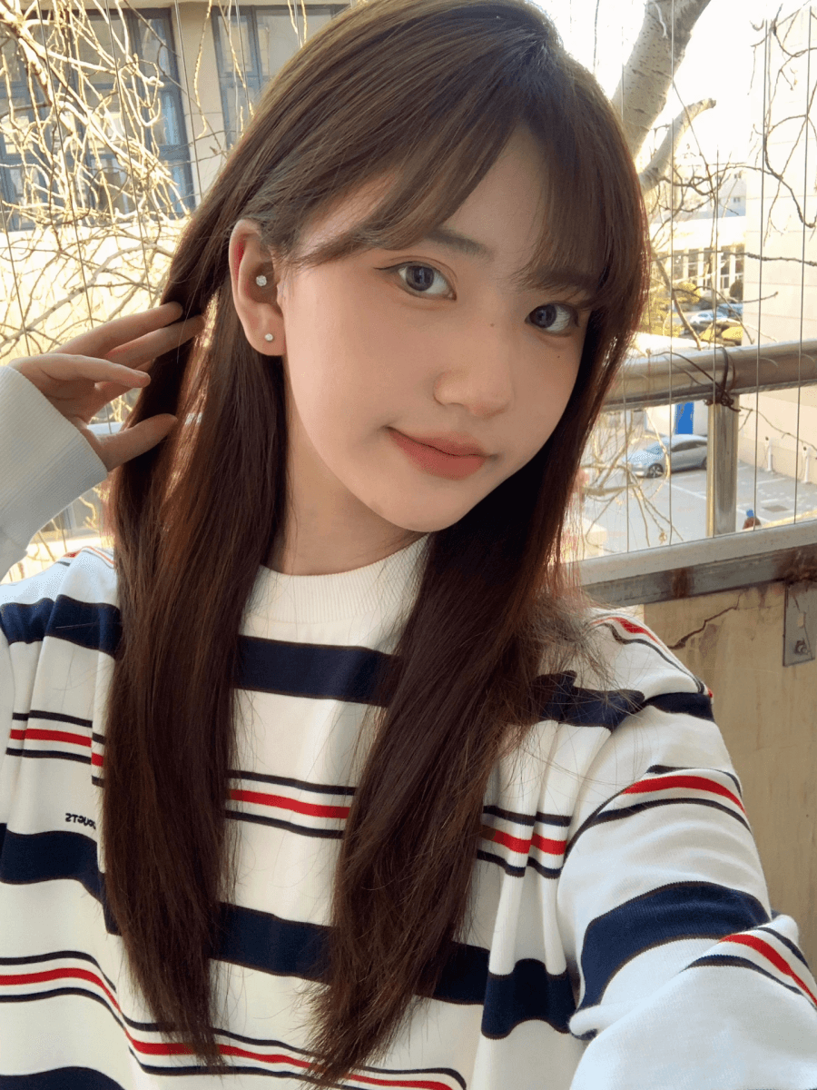 원본 형세 천 스트라이프 생방송 품질 라운드 넥 맨위 여성 의류 이미지 3
