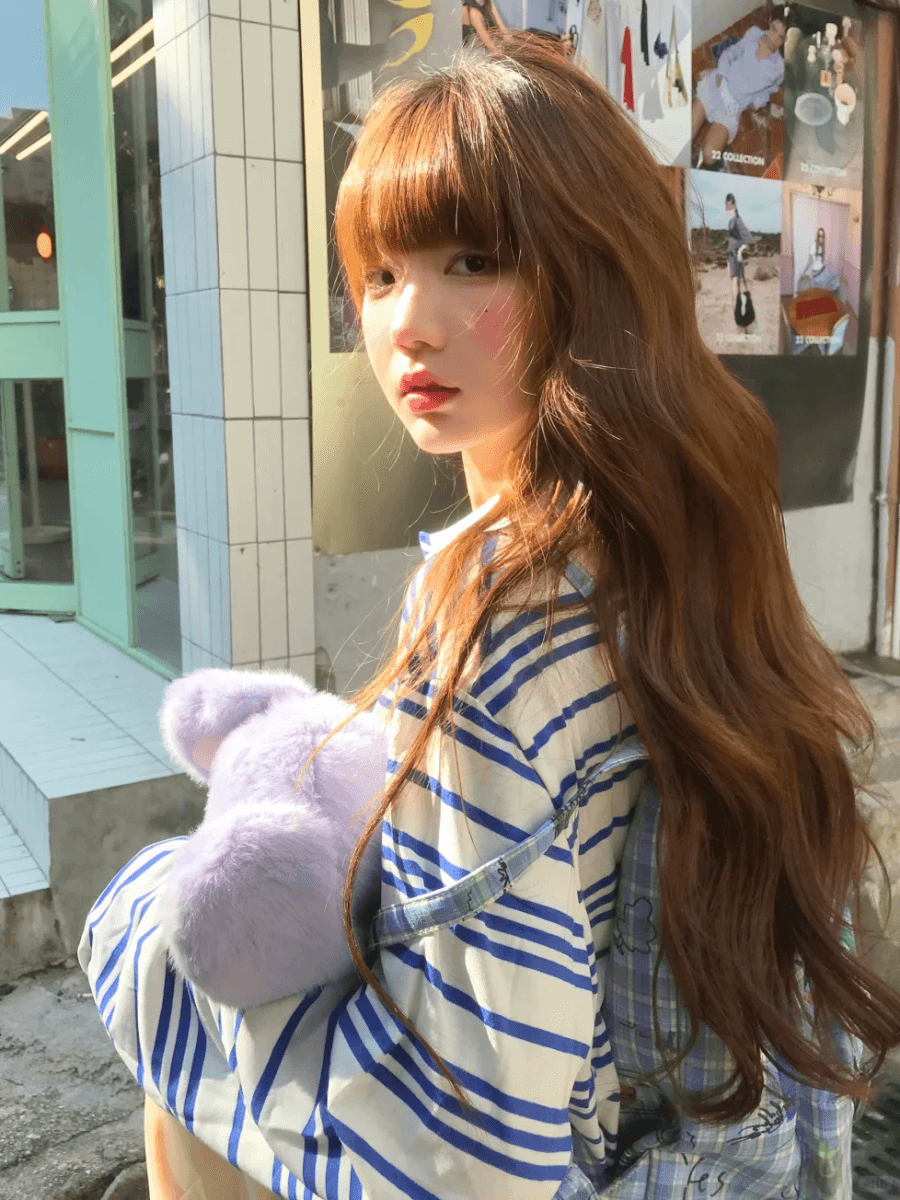 원본 형세 천 POLO 칼라 스트라이프 생방송 품질 라운드 넥 맨위 여성 의류 상세 이미지 1