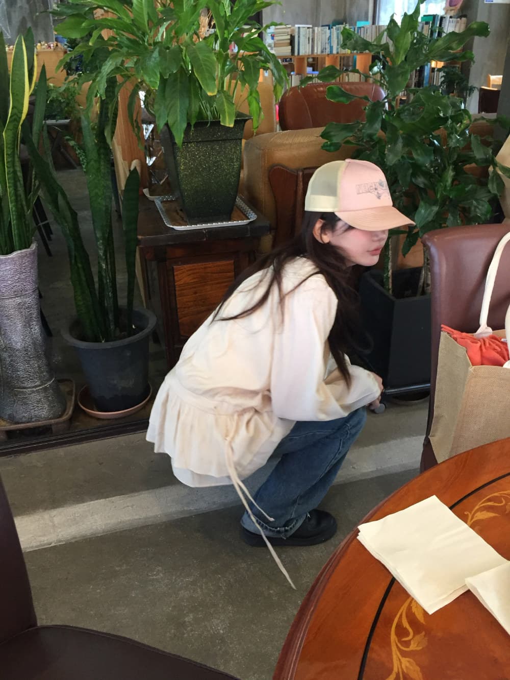 달콤함 소녀 한국 스타일 가을 새로운 쉬폰 긴팔 허리 수축 끈 미니 드레스 상세 이미지 18
