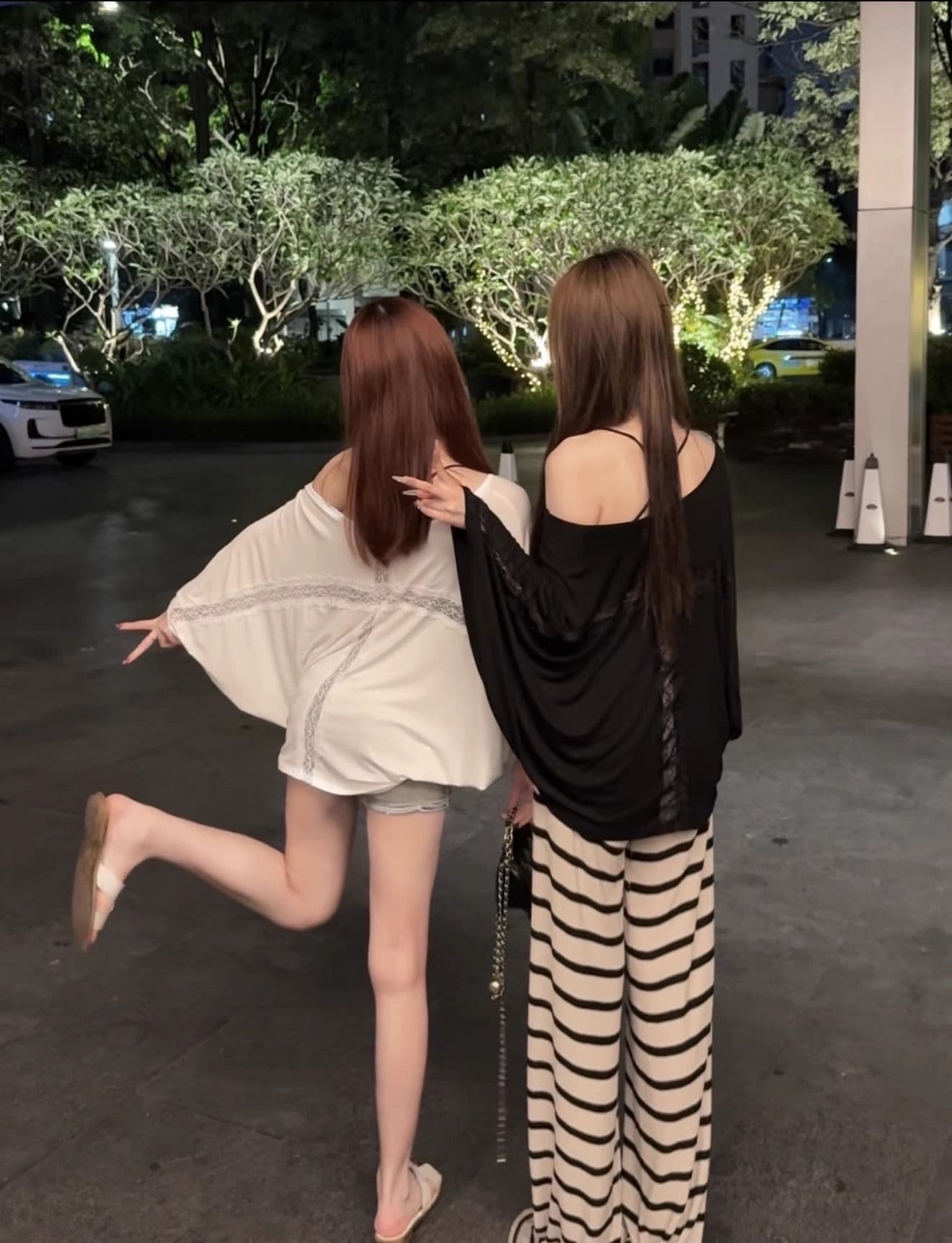 화이트 꼬리 종이 바구니 루즈핏 느긋한 배트윙 소매 품격 자매 레이스 차가운 센스 얼음 가죽 에어컨 블라우스 상세 이미지 8