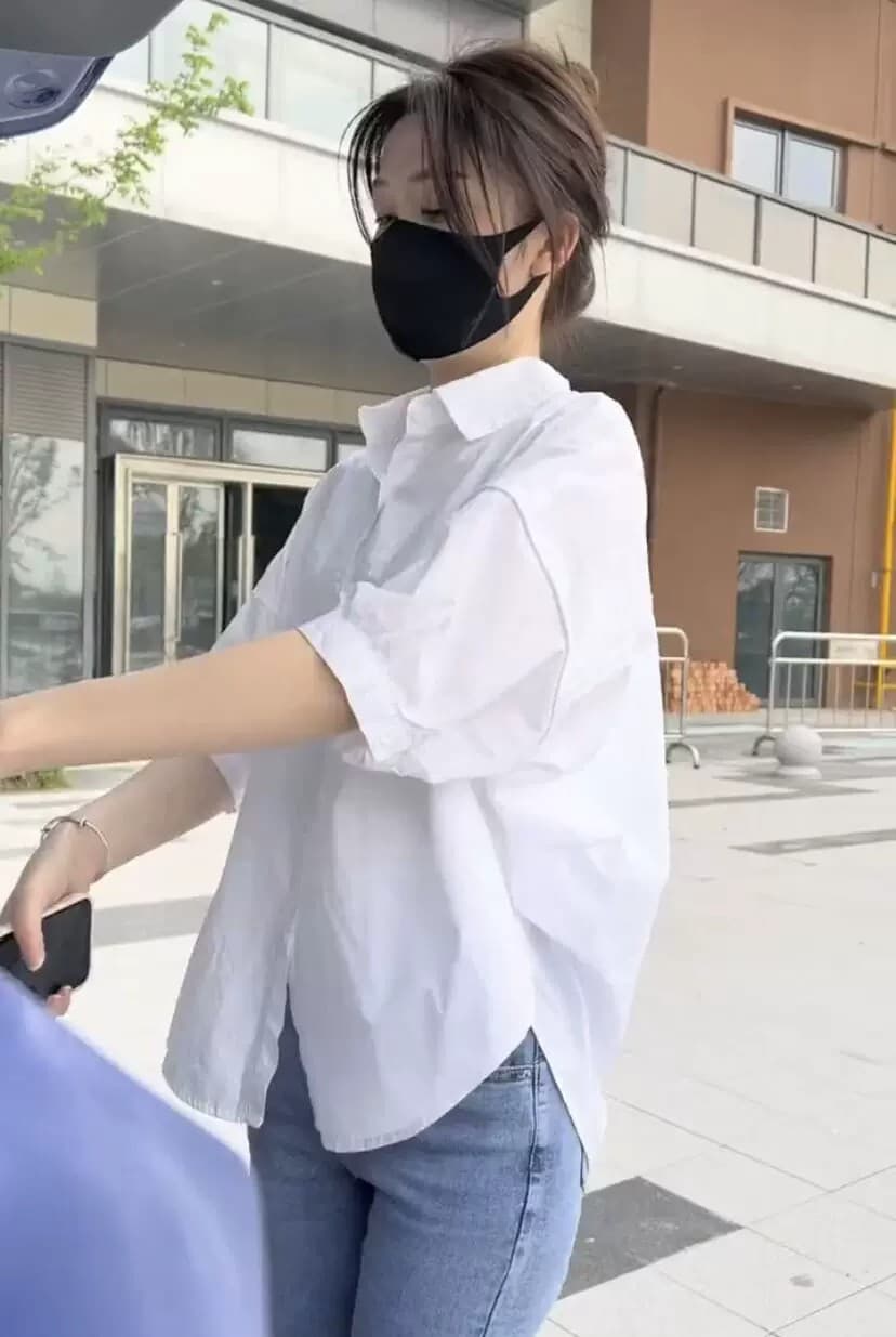 새로운 루즈핏 슬림해 보이는 캐주얼 다용도 셔츠 상세 이미지 2